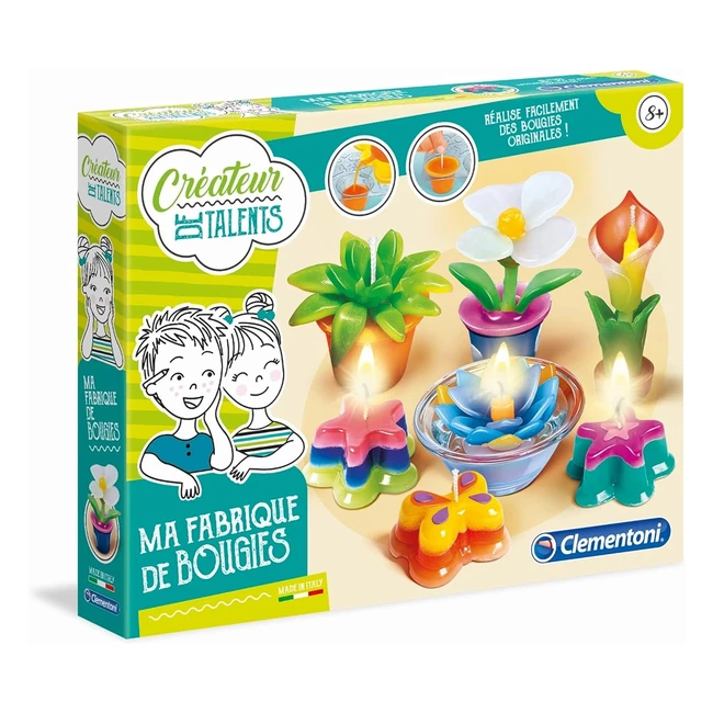 Coffret Créatif Clementoni Ma Fabrique de Bougies - Réalise Facilement des Bougies Originales - Décoration Enfants