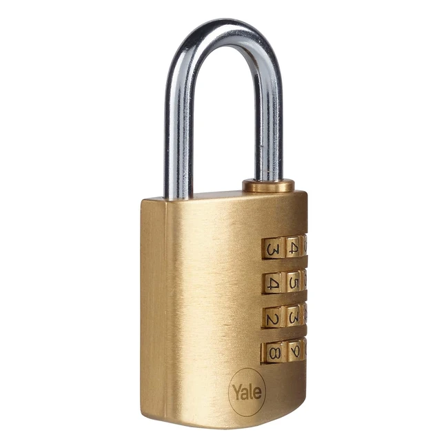 Candado de Seguridad Yale Y150B Latonado 40mm Combinacin Resistente a la Co