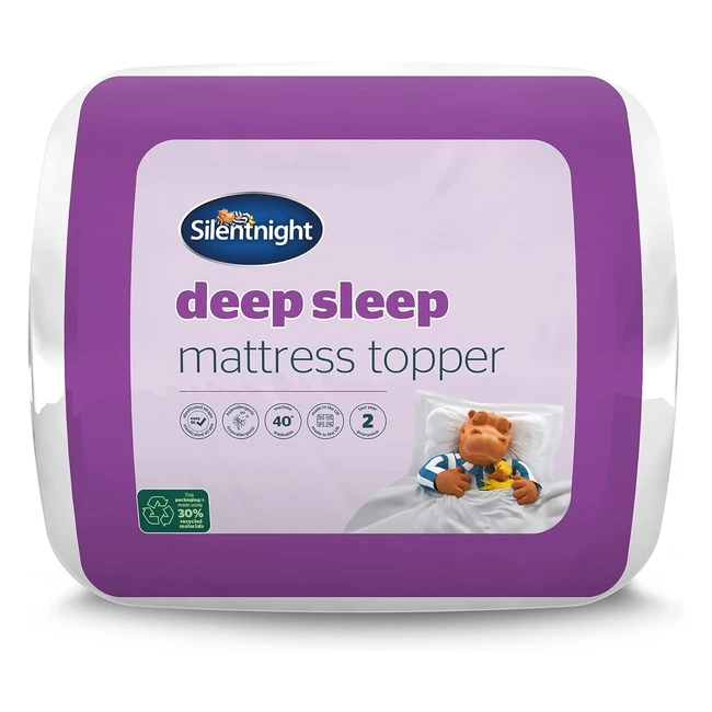 Silentnight Deep Sleep Single Mattress Topper - Best Thick Soft Comfy Toppers - Hypoallergenic - Machine Washable