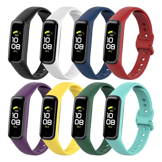 Correas de silicona compatibles para Samsung Galaxy Fit 2 - Resistente al agua y