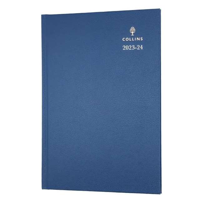 Collins Standard Desk Academic 202324 A5 Week to View Mid Year Diary Planner FSC Mix Paper School College or University Term Journal - Blue