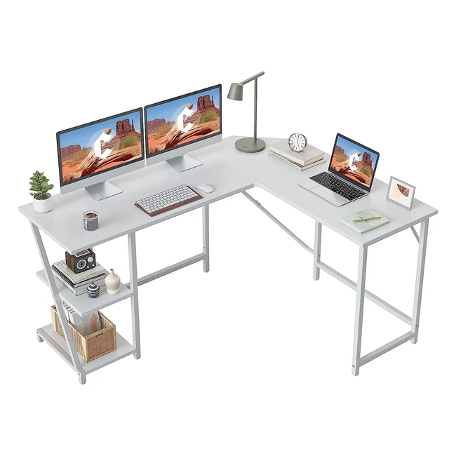 Bureau dangle gaming Cubicubi en forme L 150x120 cm - Bureau gamer avec rangeme