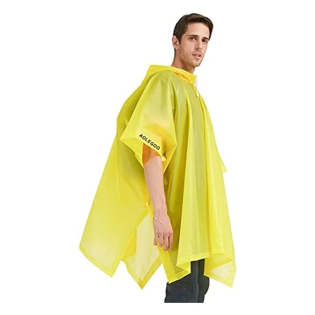 Chubasquero impermeable transparente Aolegoo - 2 piezas