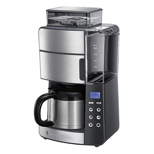 Macchina Caffè Russell Hobbs Semiautomatica - Macinachicchi 3 Livelli - Programmabile 24h