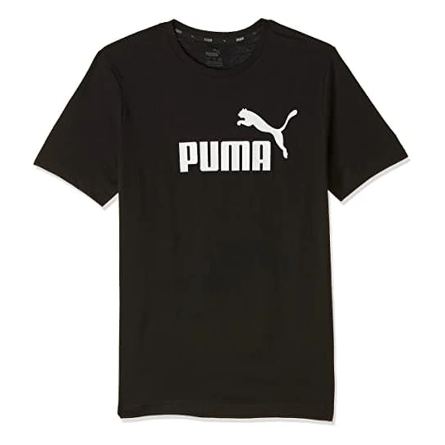 Maglietta Puma Essentials Logo Tee M Uomo Nero Black - 100% Cotone
