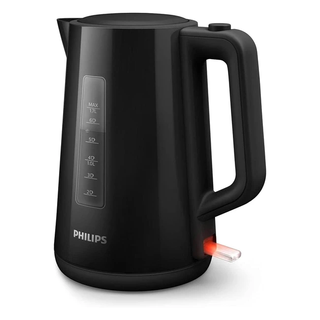 Philips Electric Kettle 3000 Series - Fast Boiling, 1850W, 1.7L, Black