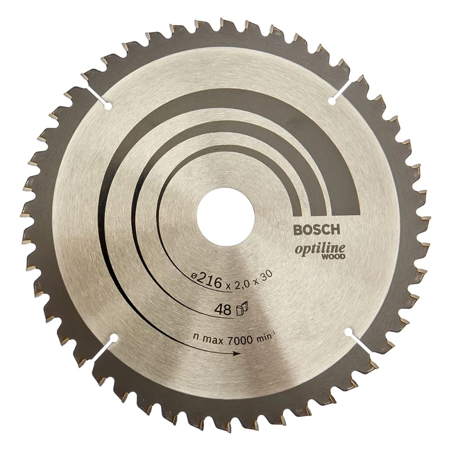 Bosch 2608640432 Optiline Wood Circular Saw Blade - Efficient Cutting, High Quality