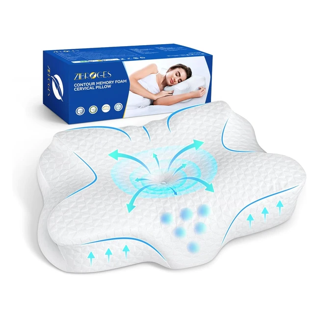 Almohada Cervical Zibroges - Soporte Ergonómico y Confortable