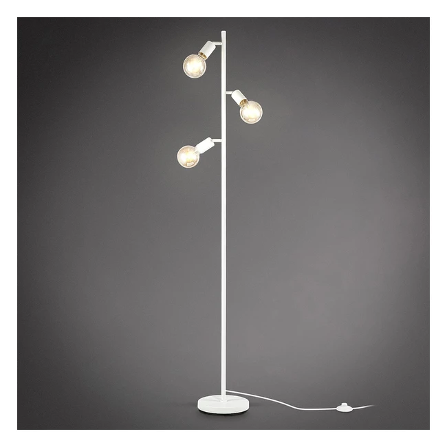 Lámpara de pie retro 3 llamas E27 giratoria - BKlicht