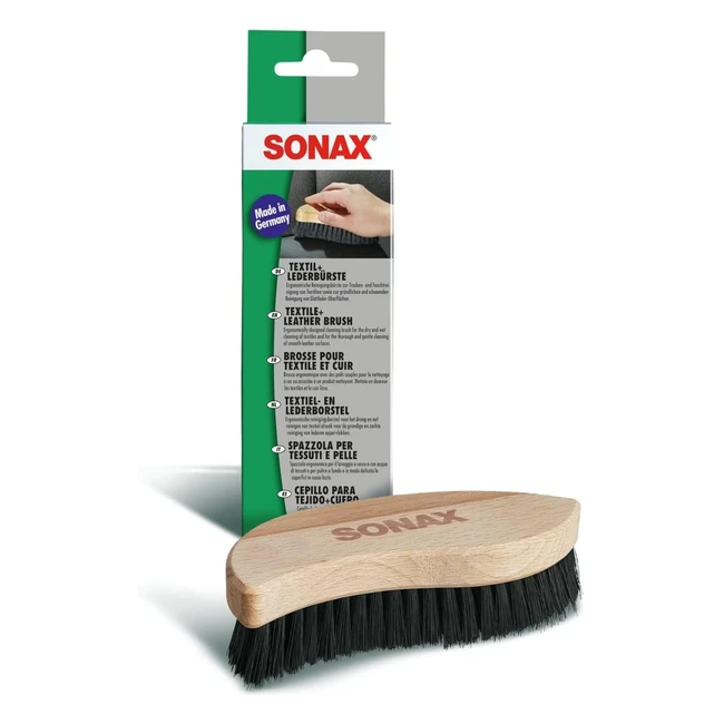 SONAX Mikrofaserpflegepad 04172000 416741 - Schonende Reinigung für glatte Lederoberflächen