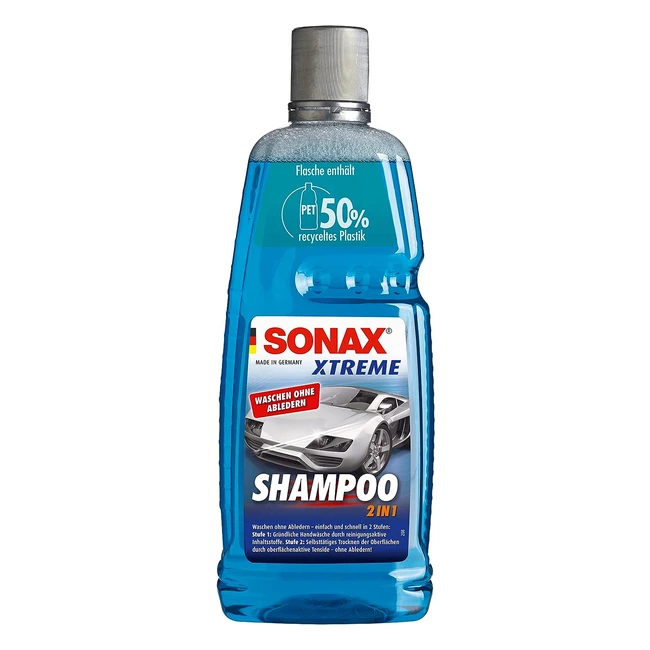 SONAX Xtreme Cleaner für lackierte Oberflächen, 2in1 Shampoo, 1L