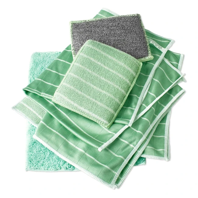 Lot de 6 chiffons en bambou microfibre pour vitres, miroirs, carreaux, carrosserie - Réf. MN1234