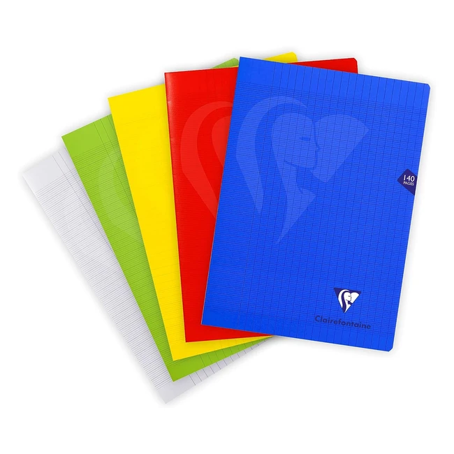 Cahier agrafé Mimesys A4 140 pages grands carreaux - Clairefontaine 303181C