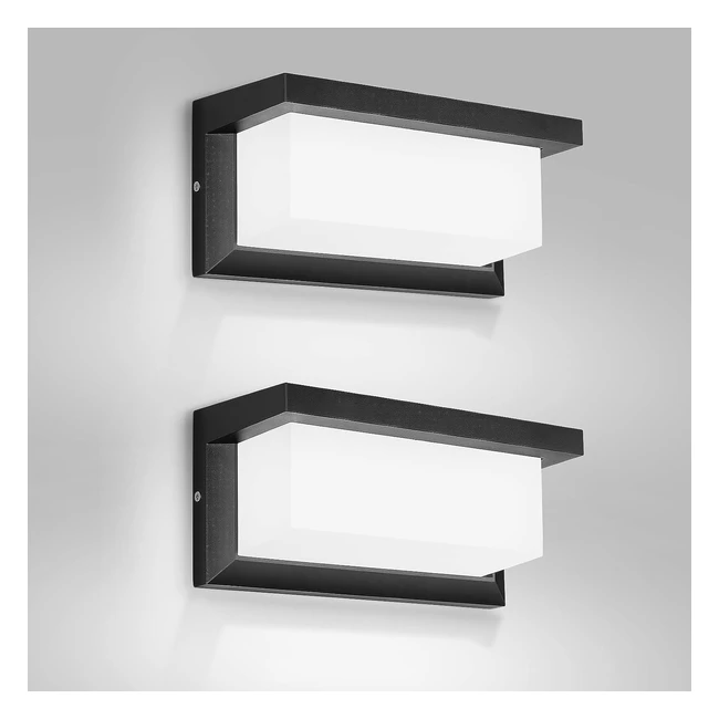 Applique esterno LED 18W IP65 impermeabile - Luce bianco freddo - 2pcs