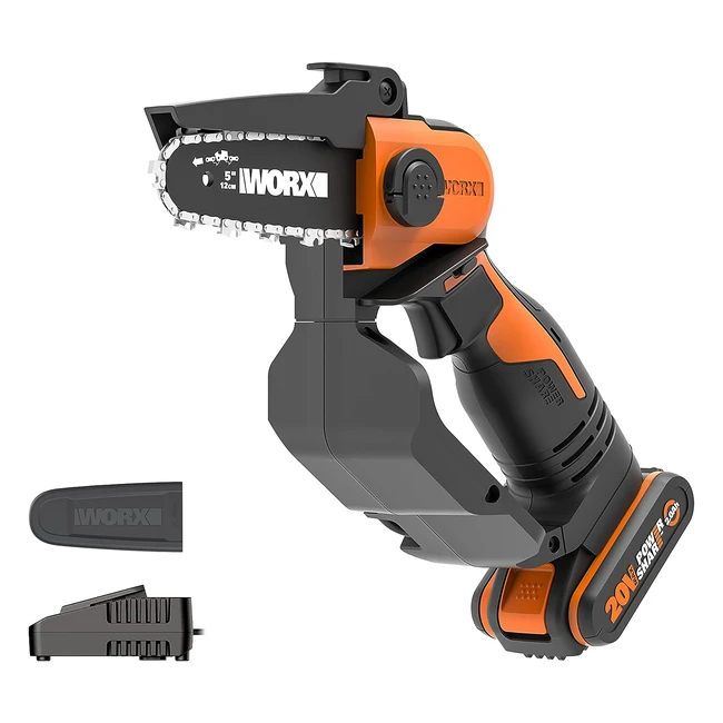 WORX WG324E 18V 20V Max Cordless Pruning Saw - Lightweight Design One-Button Ch