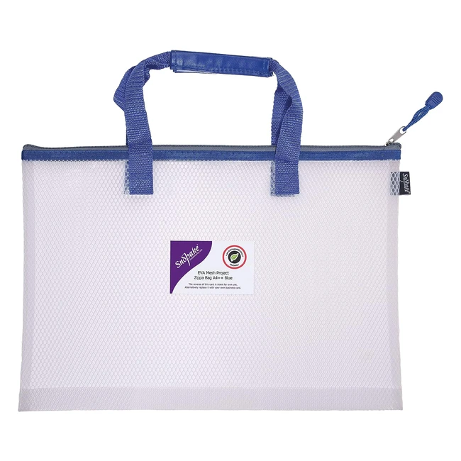 Snopake A4 High Capacity EVA Mesh Projectbook Bag - Clearblue 15871