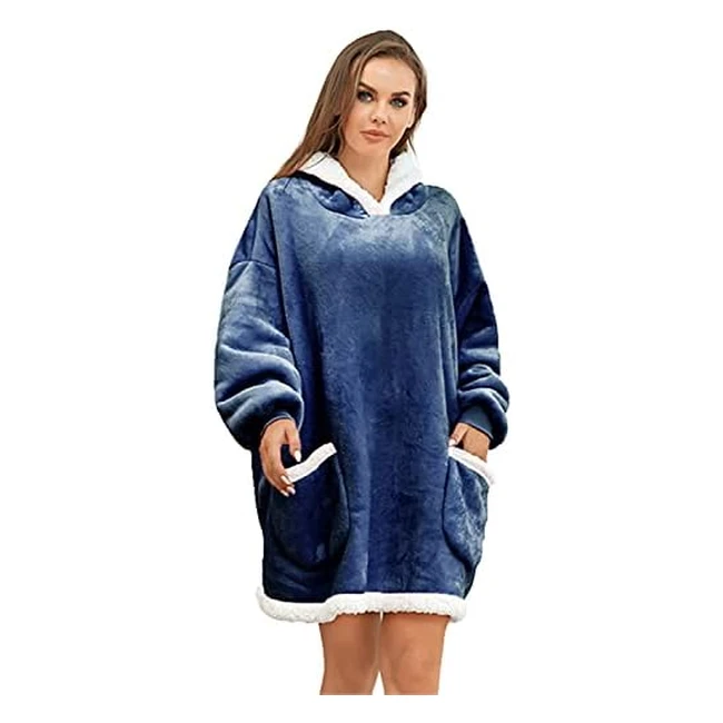 Comfy Oversized Blanket Hoodie - Famulily Fleece Sweatshirt