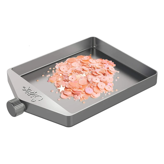 Sizzix Funnel 664353 Glitter  Embossing Power Tray - Grey - Perfect for Cardmak