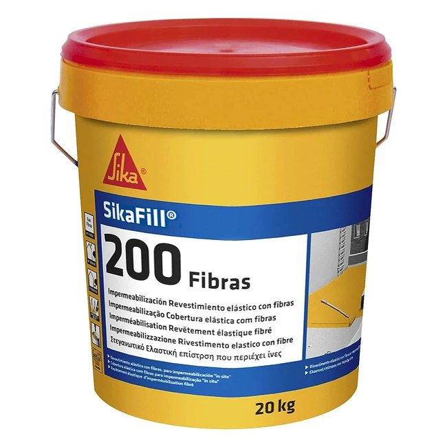 Sikafill 200 Fibras Gris - Pintura Acrílica 20kg
