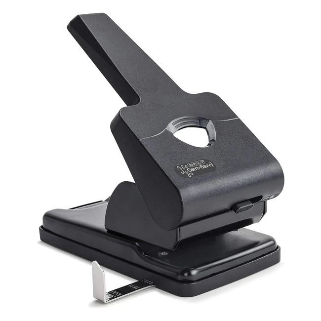 Rapesco 1631 Germsavvy Antibacterial HD865P Heavy Duty 2-Hole Punch