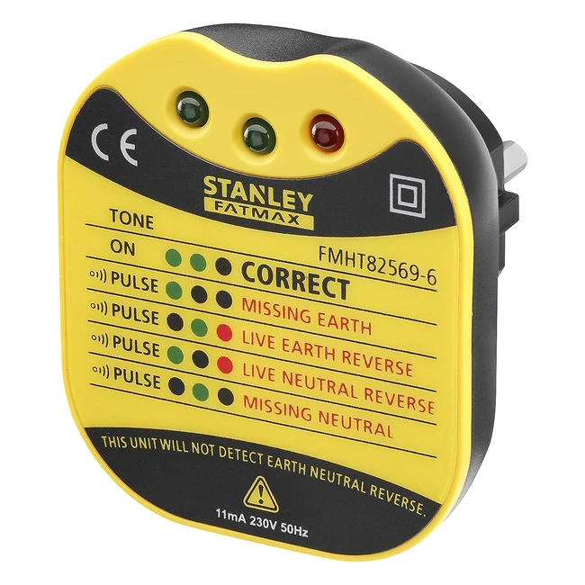Testeur mural Stanley FMHT825696 - Gamme Fatmax - Voltage 230V - LEDs pour informations