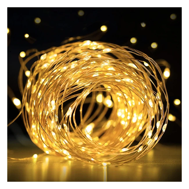 Guirlandes Lumineuses LED 12m 120 Leds - Décoration Mini LED pour Mariage Noël Fête Jardin