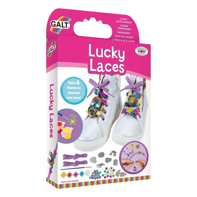Galt Toys Lucky Laces Shoelace Charms Kit for Kids | Ages 6+ | Customizable | Craft Fun