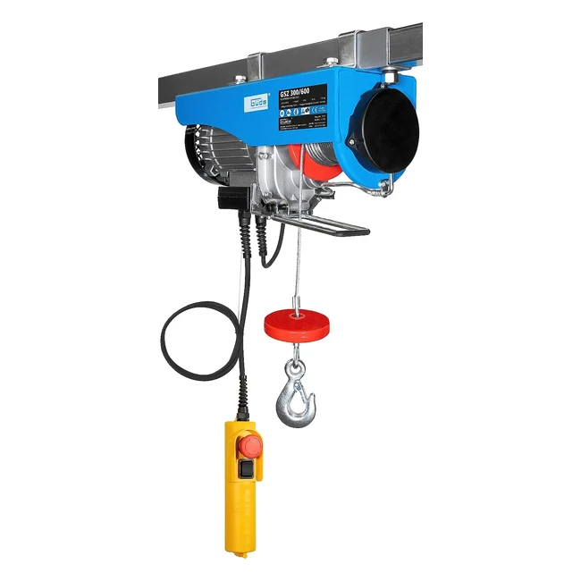 Eseilzug 30060 0 kg TÜVGS 01708 - Elektrische Seilwinde mit 1050 Watt Leistung