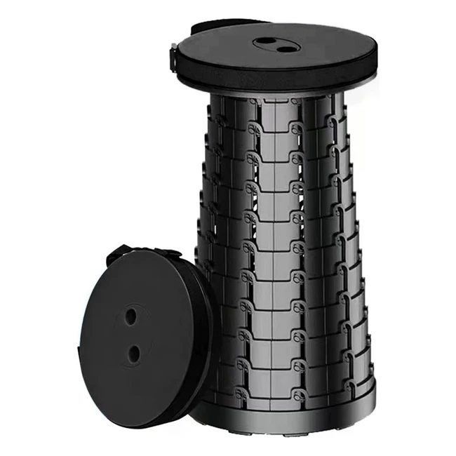 Sgabello Pieghevole Portatile Telescopico - Resistente e Regolabile in Altezza