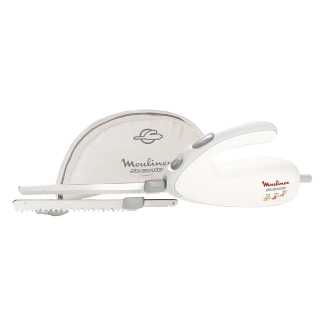 Cuchillo eléctrico Moulinex Secanto DJAC41 - 100W - Acero inoxidable blanco
