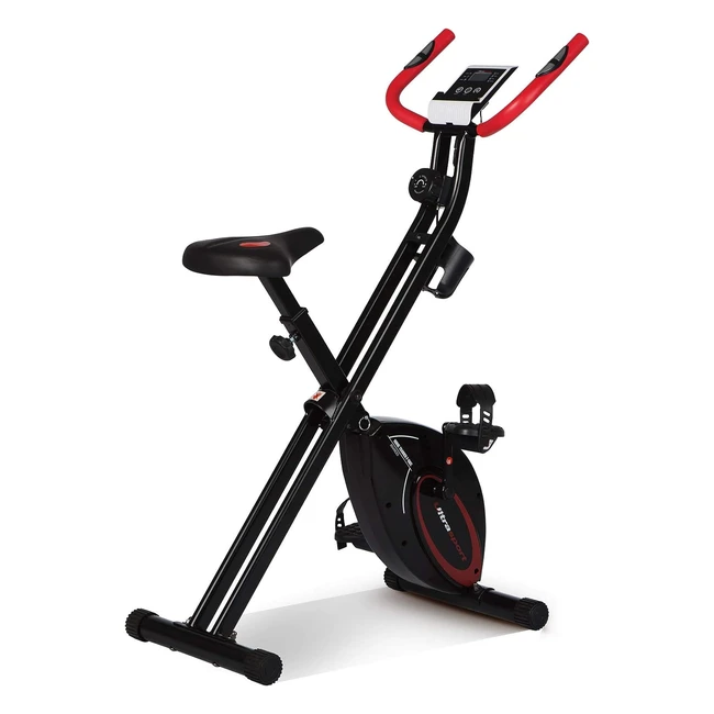 Ultrasport Fbike Klappbares Heimtrainer-Fahrrad mit Trainingscomputer, verstellbare Widerstandsstufen und Handpulssensoren, Benutzergewicht von 110 kg (240 lbs)