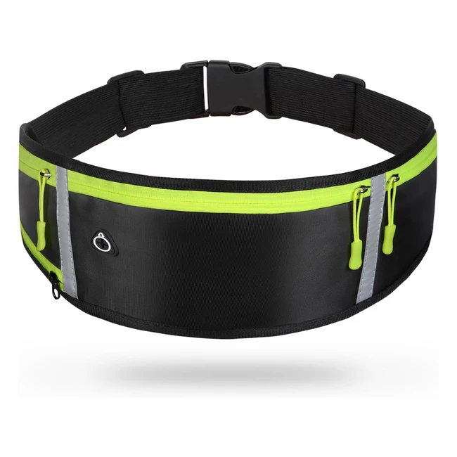 Marsupio Sportivo Flintronic | Corsa Impermeabile | Cintura Palestra | Nero