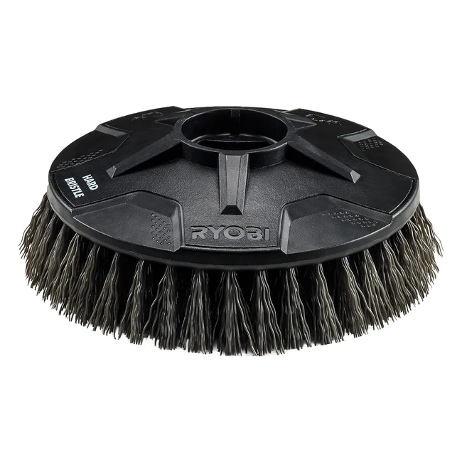 Brosse dure Ryobi pour surfaces dures R18TPS et R18CPS - Enlevez la mousse et le lichen - Idéal pour nettoyer le métal rouillé - Compatible avec les brosses motorisées - RAKSCRUBH