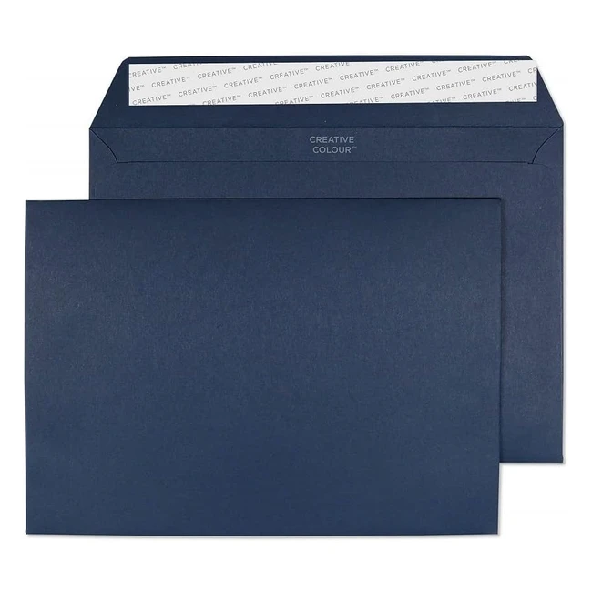 Enveloppes adhésives bleu Oxford 162 x 229 mm - Boîte de 25