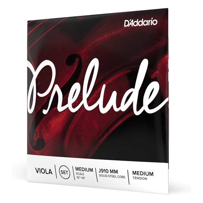 Juego de cuerdas de viola DAddario J910 MM Prelude escala media tensin medi