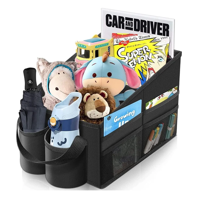 Organizzatore Seggiolino Auto Rimovibile Wocvryy - Spazio e Capacità Extra - Tasche Laterali in Rete - Fondo Antiscivolo - Design Unico