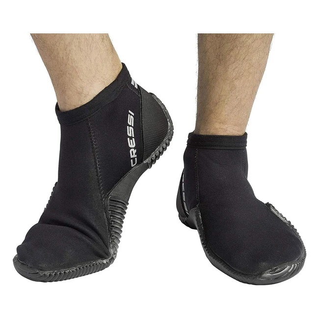 Cressi 3mm Low Wetsuit Boots - Black  Comfortable  Durable