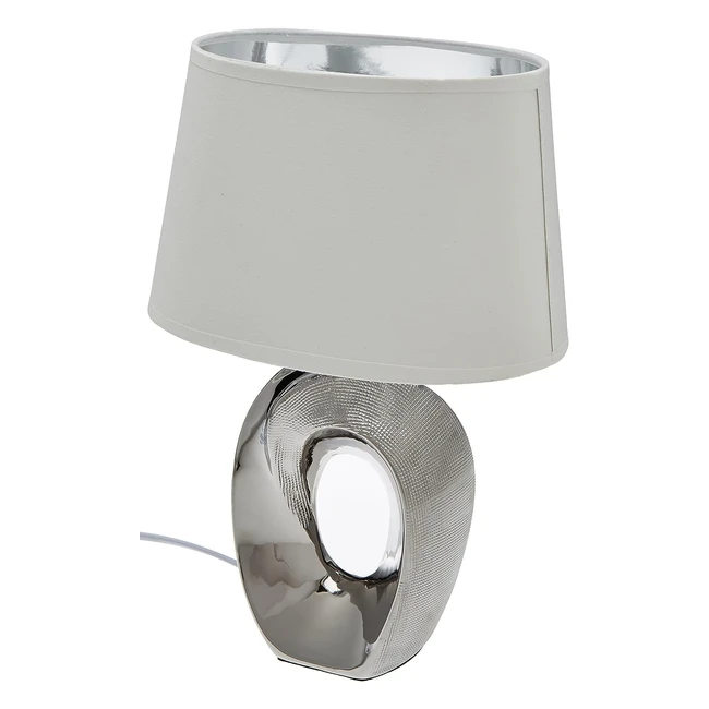 Lampe de table argentée Reality Taba - Référence XYZ - Adaptée aux ampoules LED