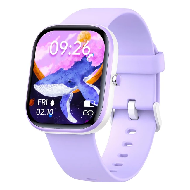 Reloj inteligente para niños IP68 resistente al agua - Monitor de actividad física y sueño - Regalo para niños y niñas