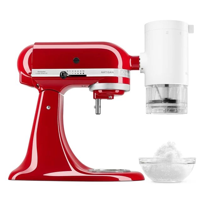 KitchenAid Shave Ice Attachment KSMSIA White - Create Shaved Snowlike Ice at Hom