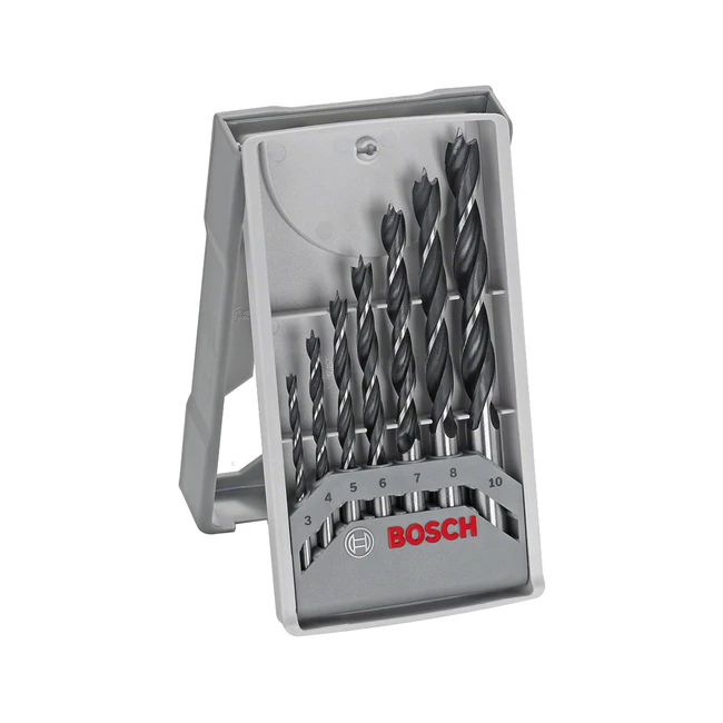 Bosch 2607017034 Professional 7-Piece Brad Point Drill Bit Set - Wood Accessories for Drill Drivers