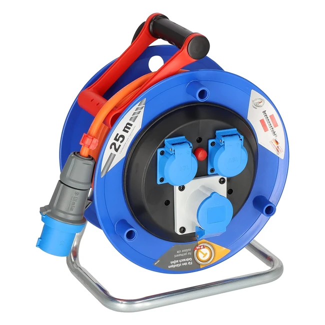 Carrete de Cable de Camping Brennenstuhl Garant CEE 230V 25m H07RNF 3G25