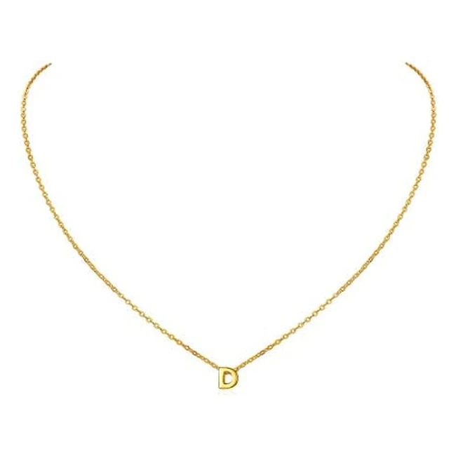 Collana Donna Argento 925 Iniziale AZ Placcato Oro - Confezione Regalo