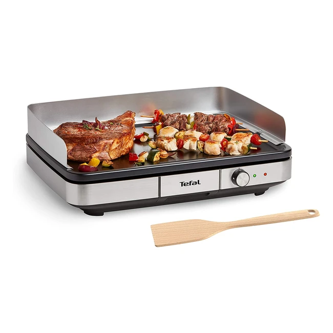 Plancha électrique Tefal Maxi Plancha XXL 1012 personnes - Intérieur et extérieur - Inox CB690D12