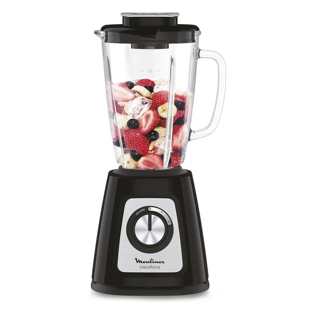 Moulinex Blender Mixeur Électrique 800W Verre 1.75L - Mixage Rapide et Facile