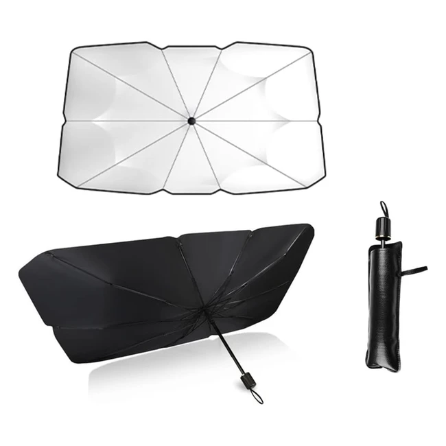 Pare-soleil auto pliable, bloque 99,9% des rayons UV, 140 x 79 cm