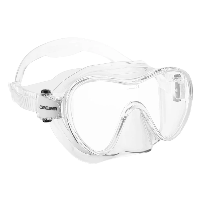 Cressi F1 Rahmenlose Maske und Schnorchel Dry Combo Set - Tauchen und Schnorcheln - Einheitsgröße