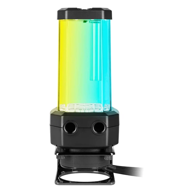 Bomba de depósito Corsair Hydro X Series XD5 RGB, D5 PWM, 330 ml, LEDs RGB direccionables, negro