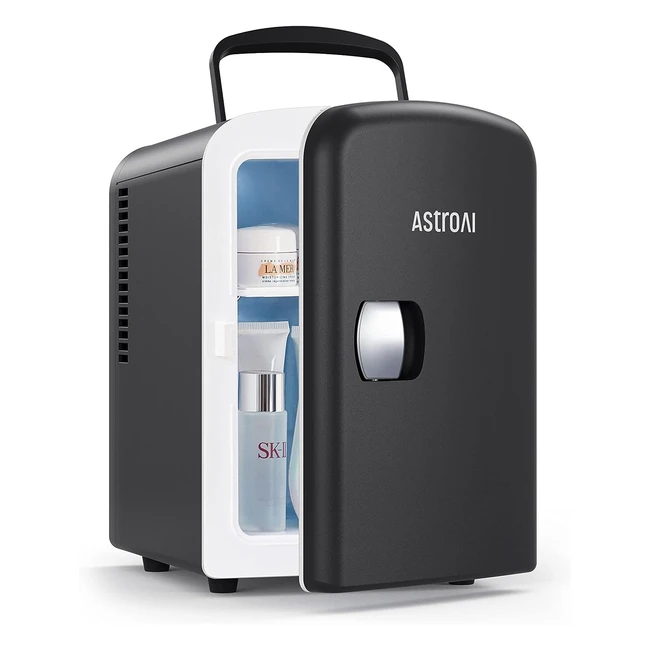 AstroAI Mini Fridge 4L - Portable ACDC Power Cooler  Warmer for Bedrooms Cars