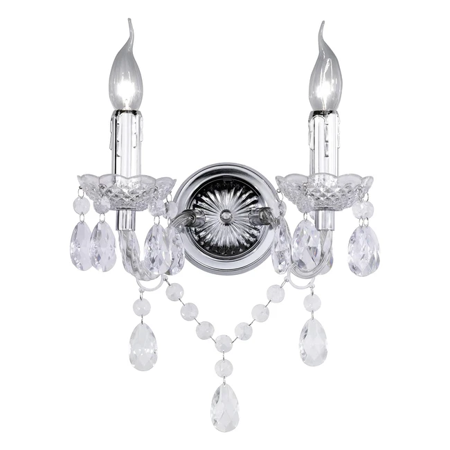 Applique murale Reality LSTER 2xE14 max400 W en plastique transparent clair - L265cm H340cm P180cm